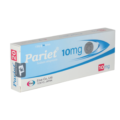 PARIET 10MG.14'S.*ขายขาด ไพริเอท 10 มิลลิกรัม (Rabeprazole)