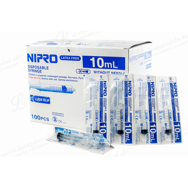 SYRINGE NIPRO 10ML.*ขายขาด กล่อง 100 อัน