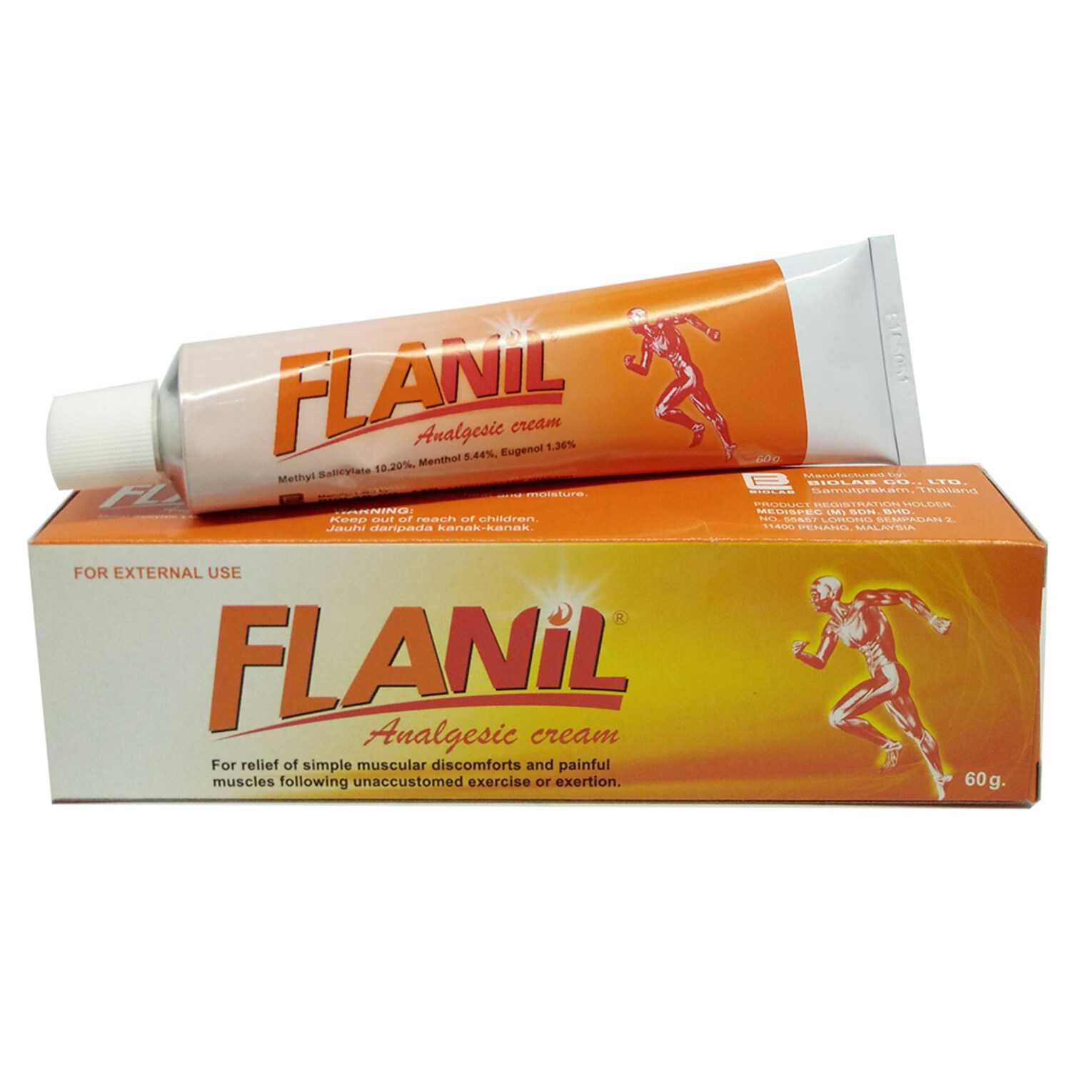 FLANIL CREAM 30G. ฟลานิล ครีม  30 กรัม (Methyl Salicylate)