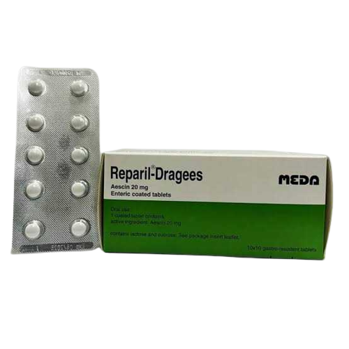 REPARIL 20MG.10*10'S.(เม็ด)*ขายขาด เรพาริล 20 มิลลิกรัม (Aescin)