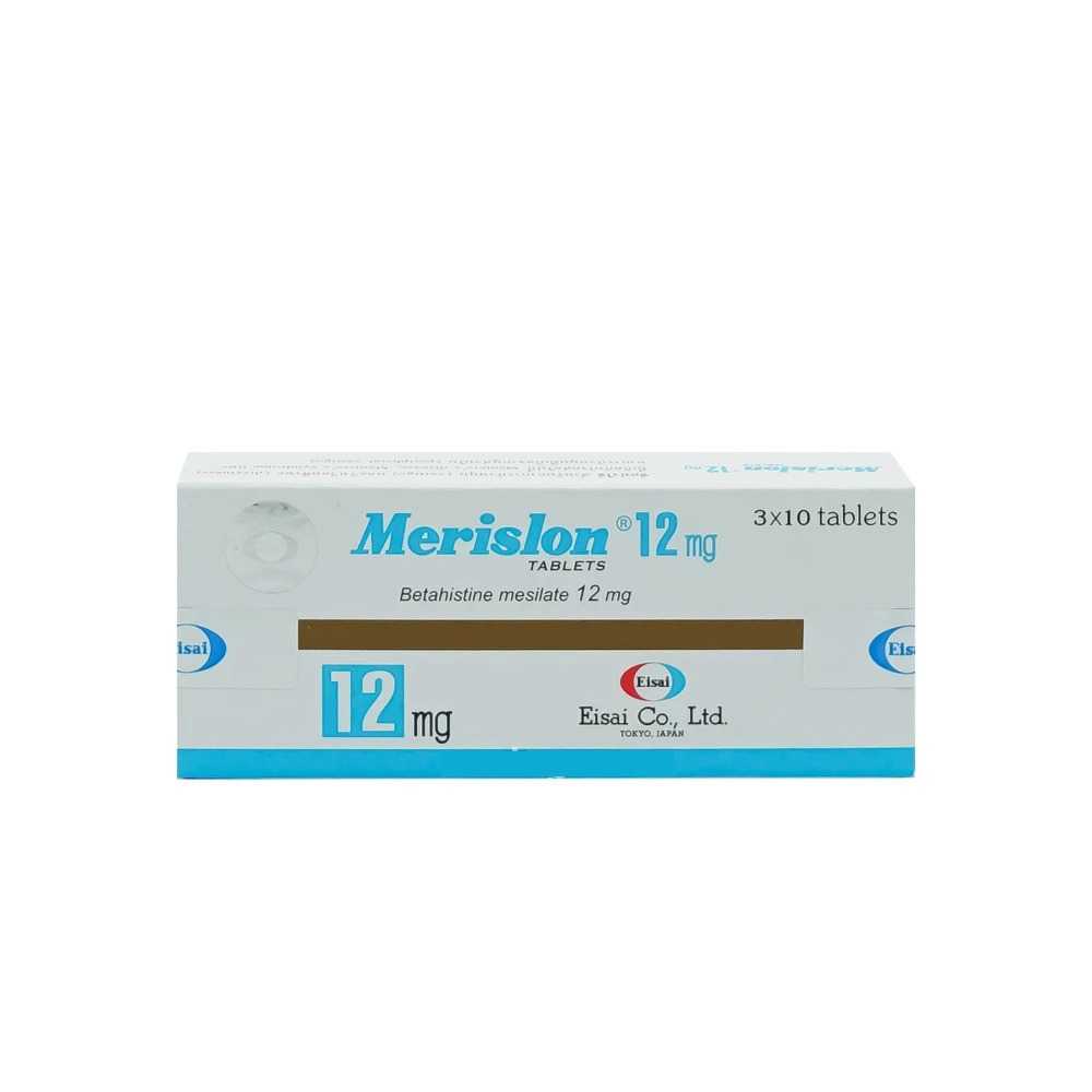 MERISLON 12MG.3*10'S. เมอริสล่อน 12 มิลลิกรัม (Betahistine)