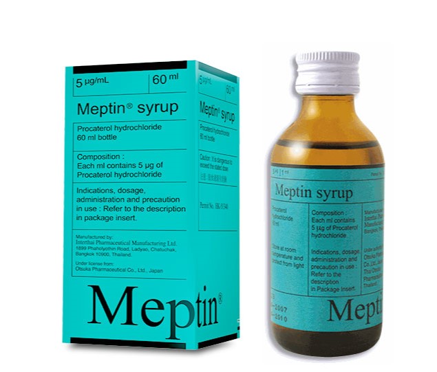 MEPTIN SYRUP 60ML. เมปติน ไซรัป 60 มิลลิลิตร (Procaterol)