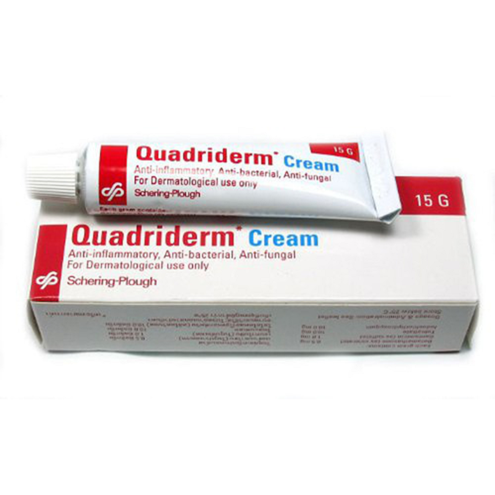 QUADRIDERM CREAM 15G. ควอดริเดิร์ม ครีม 15กรัม (Betamethasone)