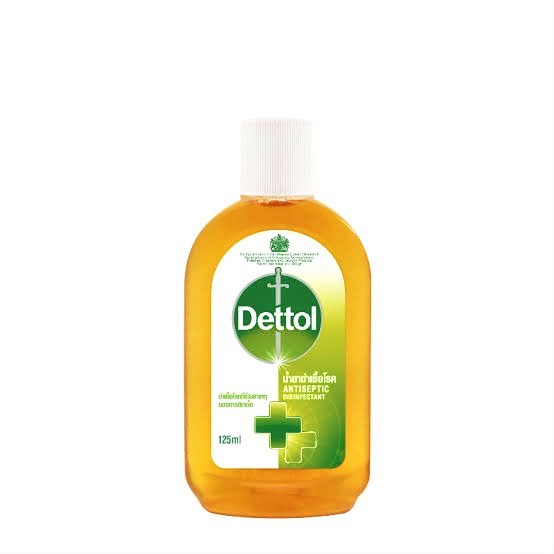 DETTOL ANTISEPTIC 125ML. เดทตอล  125 มิลลิลิตร(มงกุฏ)*ขายขาด