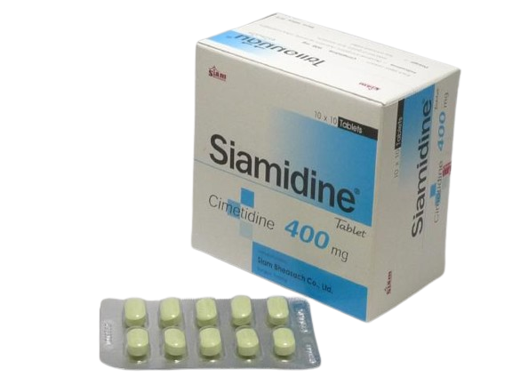 SIAMIDINE 400MG 10*10'S(CIMETIDINE) ไซแอมมิดีน 400มิลลิกรัม*ขายขาด