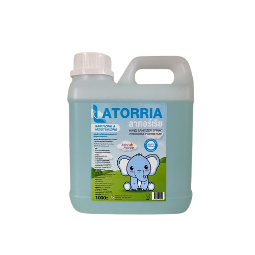 LATORRIA ALCOHOL 75% (แกลลอน) 1000ML.กลิ่นแป้งเด็ก*ขายขาด