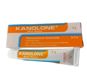 KANOLONE CREAM 5G. คาโนโลน ครีมหลอด 5 กรัม (Triamcinolone)